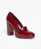 Brooks Brothers Stacked Patent Leather Heels