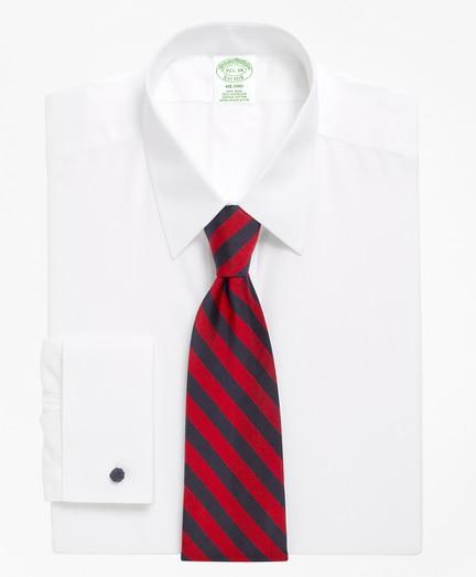Brooks Brothers Milano Slim-fit Dress Shirt, Non-iron Point Collar French Cuff