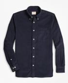 Brooks Brothers Men's Garment-dyed 21-wale Corduroy Sport Shirt