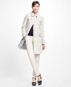 Brooks Brothers Women's Bonded Cotton Trench Coat