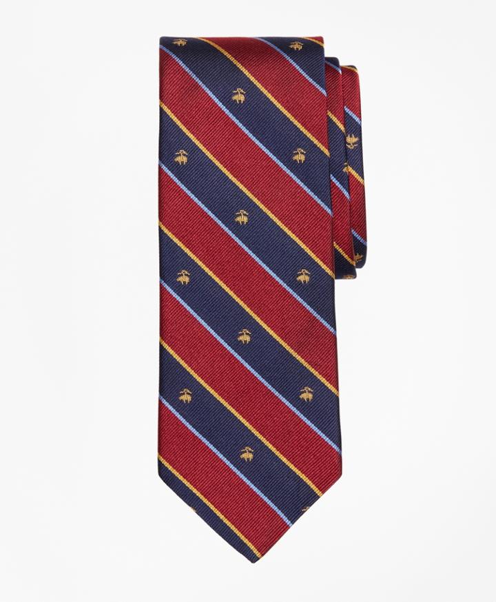 Brooks Brothers Men's Argyll And Sutherland With Golden Fleece Stripe Tie