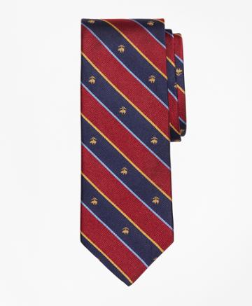 Brooks Brothers Men's Argyll And Sutherland With Golden Fleece Stripe Tie