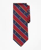 Brooks Brothers Men's Argyll And Sutherland With Golden Fleece Stripe Tie