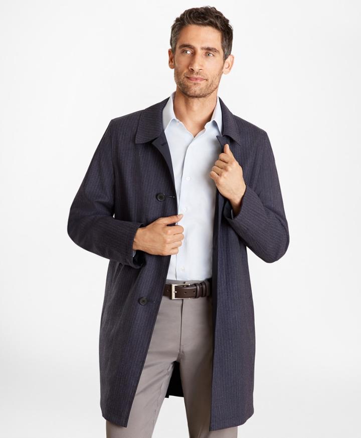 Brooks Brothers Men's Reversible Single-breasted Trench Coat