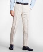 Brooks Brothers Regent Fit Cotton And Linen Trousers