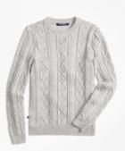 Brooks Brothers Aran Cable Crewneck Sweater