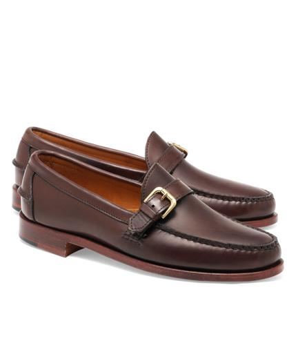Brooks Brothers Rancourt & Co Calfskin Buckle Loafers