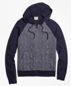 Brooks Brothers Men's Colorblock Glen Plaid Full-zip Hoodie