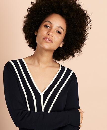 Brooks Brothers Faux Wrap Sweater