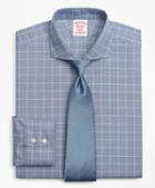 Brooks Brothers Stretch Madison Classic-fit Dress Shirt, Non-iron Royal Oxford Glen Plaid