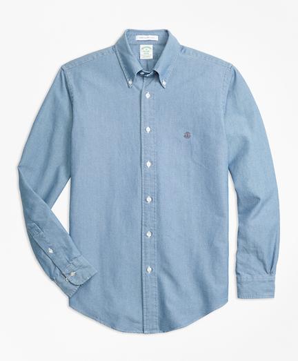 Brooks Brothers Milano Fit Indigo Sport Shirt