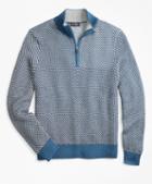 Brooks Brothers Jacquard Half-zip Sweater