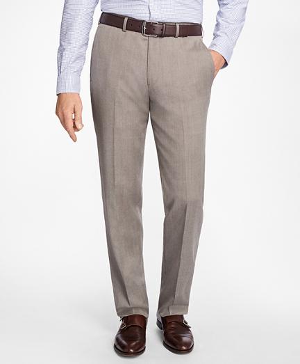 Brooks Brothers Madison Fit Herrigbone Dress Trousers