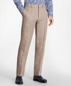 Brooks Brothers Regent Fit Brown Linen Trousers