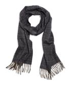 Brooks Brothers Cashmere Microplaid Scarf