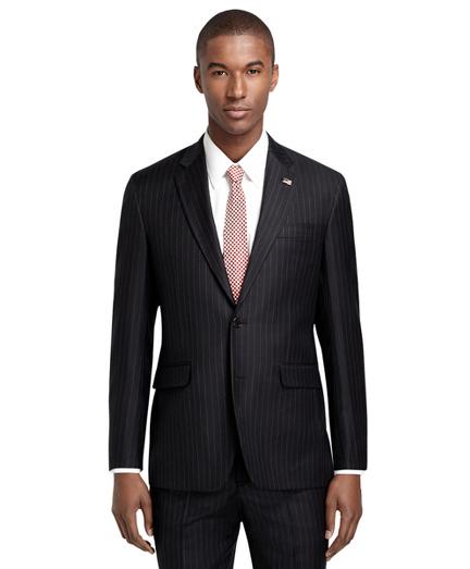 Brooks Brothers Milano Fit  Grey Stripe 1818 Suit