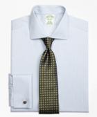 Brooks Brothers Non-iron Milano Framed Stripe French Cuff Dress Shirt