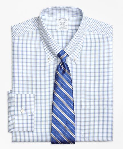 Brooks Brothers Non-iron Regent Fit Alternating Tattersall Dress Shirt