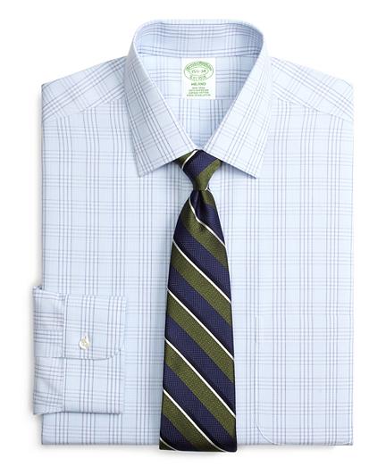 Brooks Brothers Non-iron Milano Fit Glen Plaid Dress Shirt