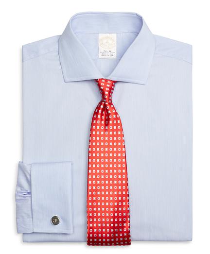 Brooks Brothers Golden Fleece Regent Fit Textured Alternating Stripe French Cuff Dress Shirt