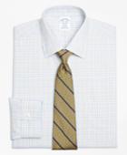Brooks Brothers Men's Slim Fitted Dress Shirt, Non-iron Alternating Check
