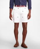 Brooks Brothers Foulard Embroidered Shorts