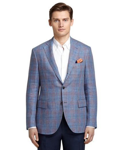 Brooks Brothers Blue And Red Plaid Sport Coat