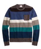 Brooks Brothers Marled Stripe Crewneck Sweater