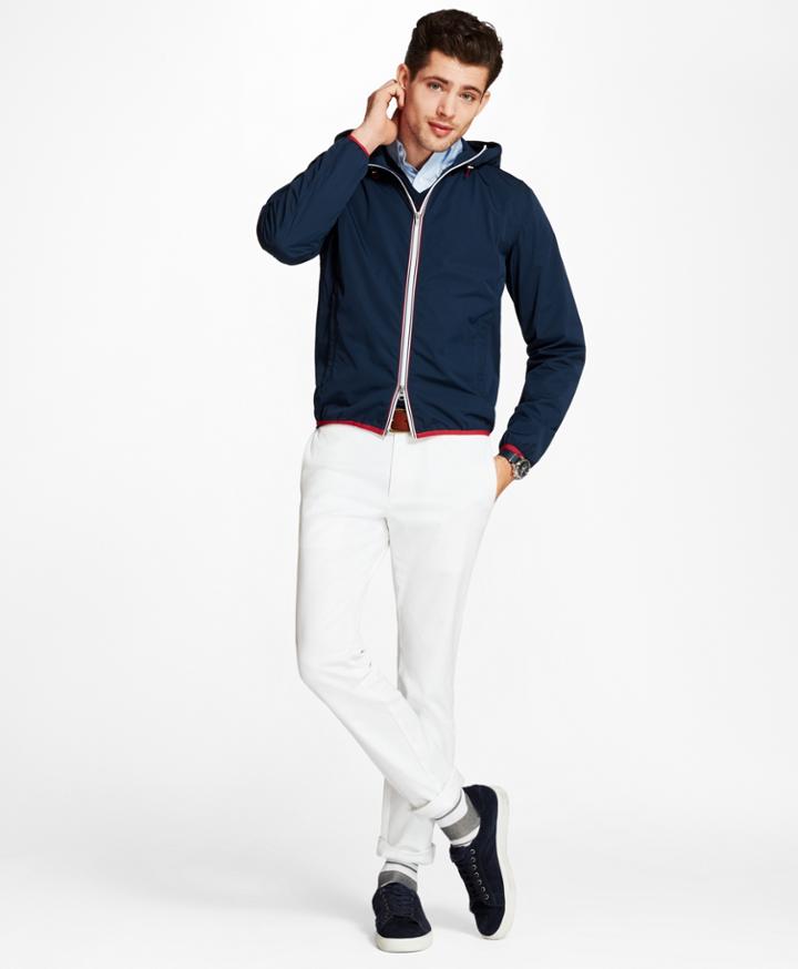 Brooks Brothers Men's Water-resistant Nylon Windbreaker