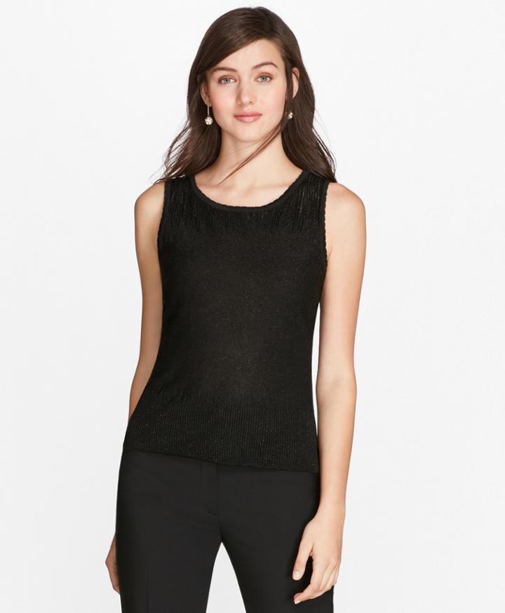 Brooks Brothers Women's Shimmer Knit Shell