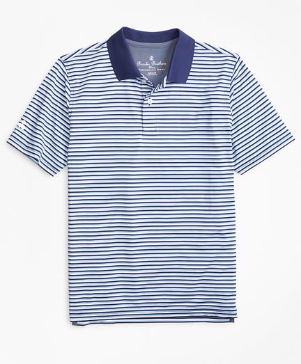 Brooks Brothers Performance Feeder Stripe Polo Shirt