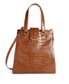 Brooks Brothers Women's Large Exotic Embossed Tote
