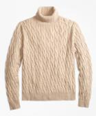 Brooks Brothers Merino Wool Cable Turtleneck Sweater