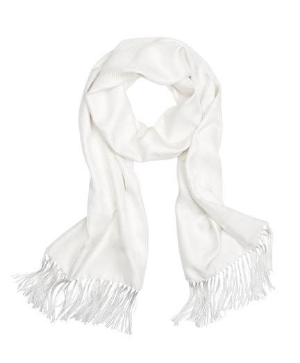 Brooks Brothers Houndstooth Jacquard Formal Scarf