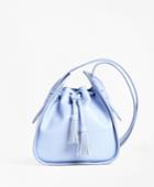 Brooks Brothers Women's Leather Cross-body Bucket Bag