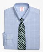 Brooks Brothers Non-iron Brookscool Madison Fit  Glen Plaid Dress Shirt