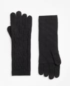 Brooks Brothers Women's Cable-knit Merino Wool Gloves