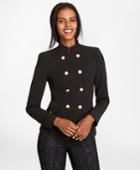 Brooks Brothers Women's Stretch Wool Cavalry Twill Double-breasted Jacket