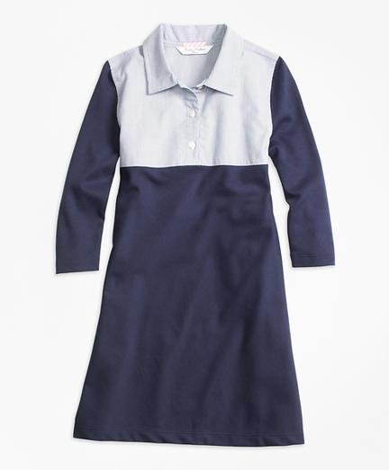 Brooks Brothers Mixed Media Dress