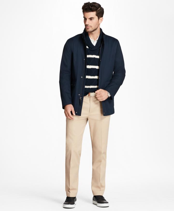 Brooks Brothers Men's Water-repellent Cotton Walking Coat