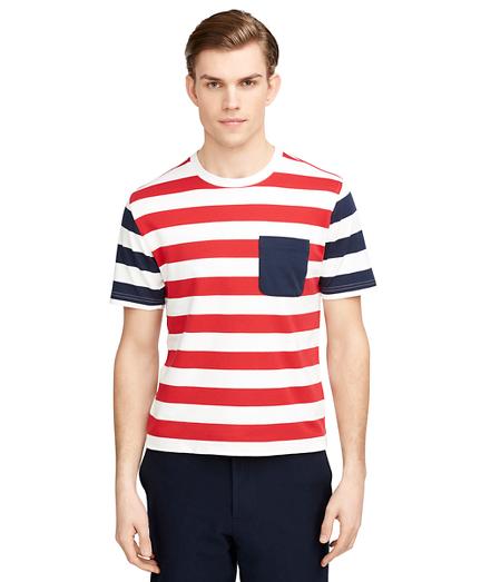 Brooks Brothers Stripe Tee Shirt