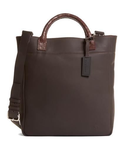 Brooks Brothers Harrys Of London Alligator Trim Shoulder Strap Tote Bag