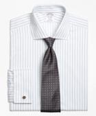 Brooks Brothers Non-iron Regent Fit Sidewheeler Stripe French Cuff Dress Shirt