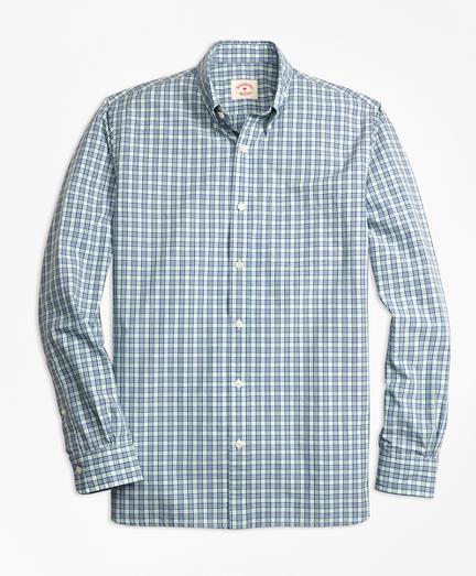 Brooks Brothers Mini Checkered Broadcloth Sport Shirt
