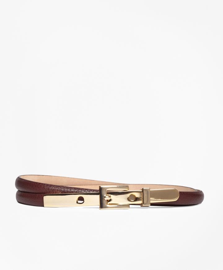 Brooks Brothers Women's Skinny Leather Belt