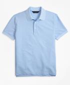 Brooks Brothers Men's Original Fit Cotton And Linen Stripe Collar Polo Shirt