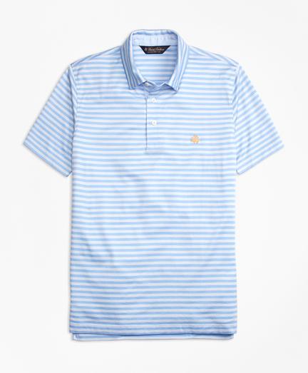 Brooks Brothers Slim Fit Self-collar Stripe Polo Shirt