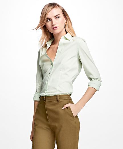 Brooks Brothers Striped Stretch-cotton-blend Dress Shirt