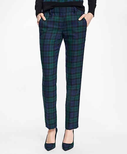 Brooks Brothers Wool-blend Black Watch Pants