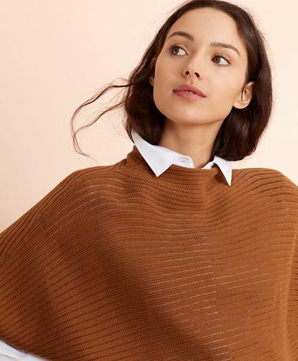Brooks Brothers Cotton Pointelle Dolman Sweater